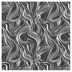 Tela Resumen creativo negro y blanco transparente