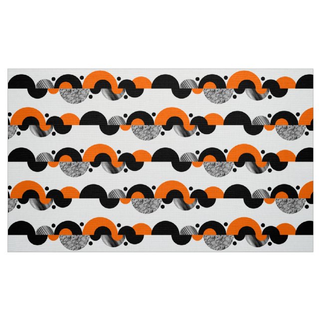 Tela Resumen Crescents 02 - Naranja ("Cuarto gordo" (fat quarter))