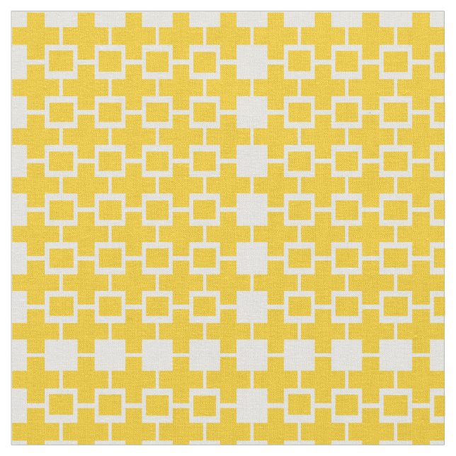 Tela Resumen Cubo cuadrado amarillo tejido (De cerca)
