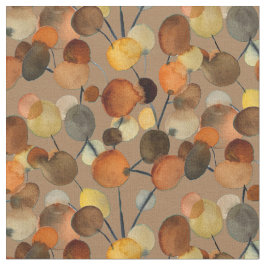 Tela Resumen de arte marrón de Otumn Earth Tree