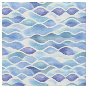 Tela Resumen de color de agua en azul / verde / blanco