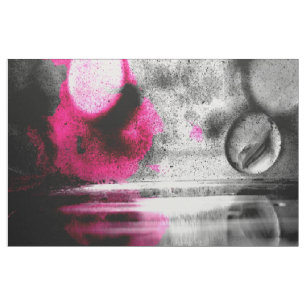 Tela Resumen de Fuchsia, Gris y Black Grain Photo Art