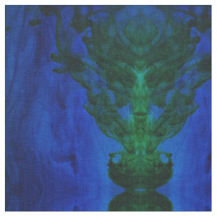Tela Resumen de los nadadores de tinte azul y verde