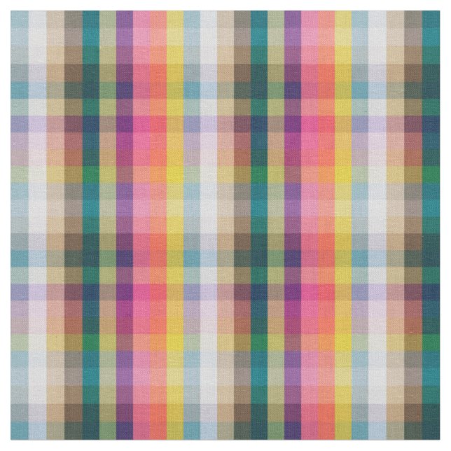 Tela Resumen de Scottish Plaid (De cerca)
