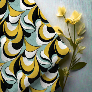 Tela Resumen de subirros retro vibe de los años 60 pat#