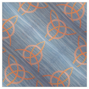 Tela Resumen de Triquetra   Blue Gold Celtic Trinity Kn