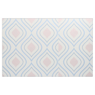 Tela Resumen geométrico, azul, rosa y blanco roto