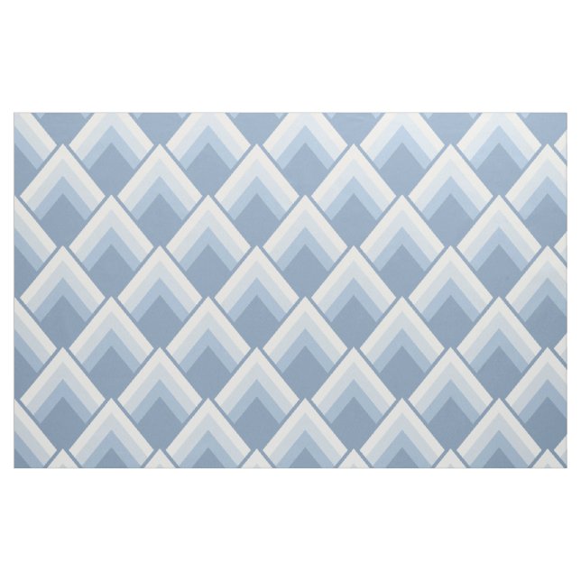 Tela Resumen geométrico, azul y blanco roto ("Cuarto gordo" (fat quarter))