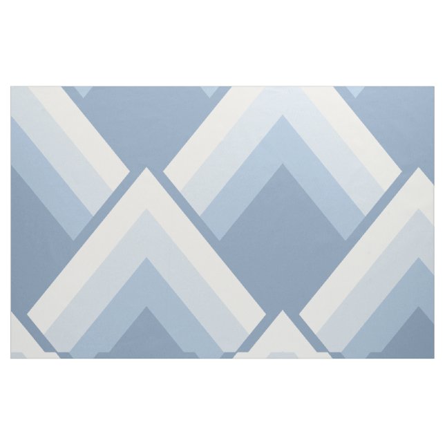 Tela Resumen geométrico, azul y blanco roto 2 ("Cuarto gordo" (fat quarter))