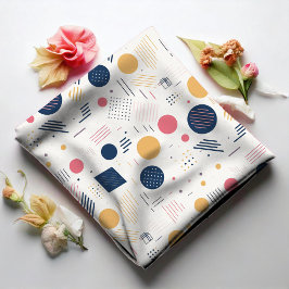 Tela Resumen geométrico retro Parte #6 Rosa de la Marin