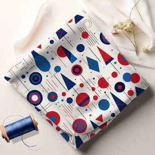 Tela Resumen geométrico retro Parte 9 Red ID1067 de la 