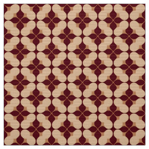 Tela Resumen Patrón retro geométrico sin soldadura