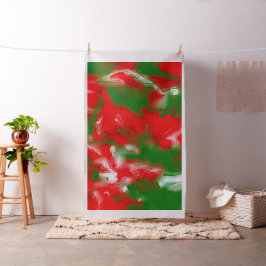 Tela Resumen rojo, blanco y verde
