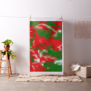 Tela Resumen rojo, blanco y verde