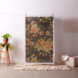 Tela Resumen Textura de la línea del lápiz floral