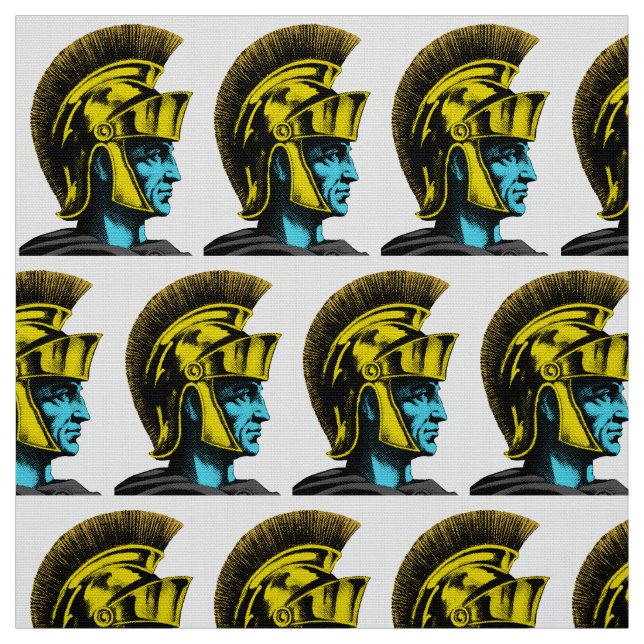 Tela Retrato de arte pop del gladiador romano (Retal)