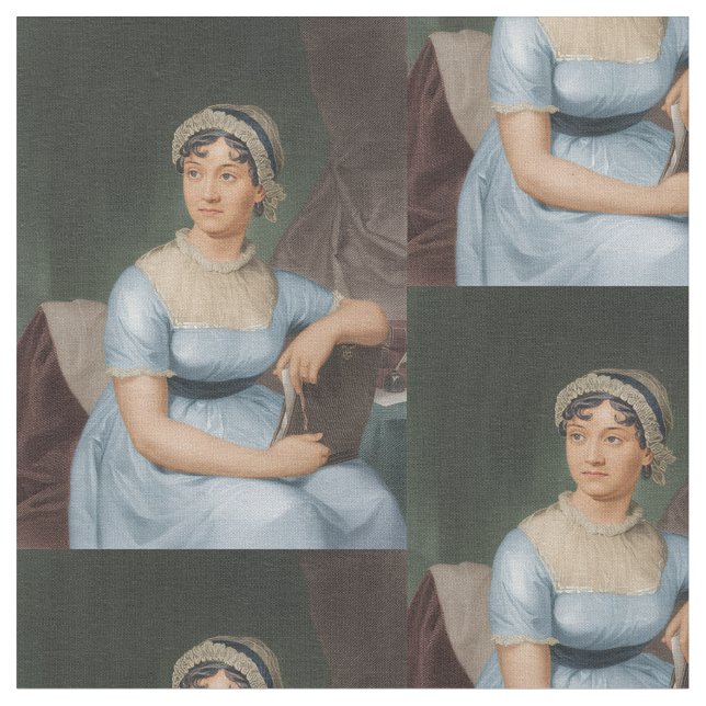 Tela Retrato de Jane Austen (De cerca)