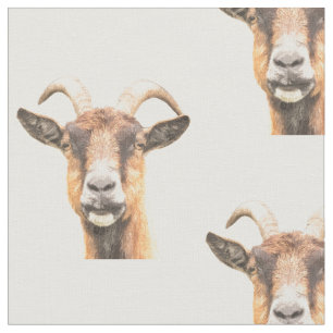 Tela Retrato del animal del campo de la cabra