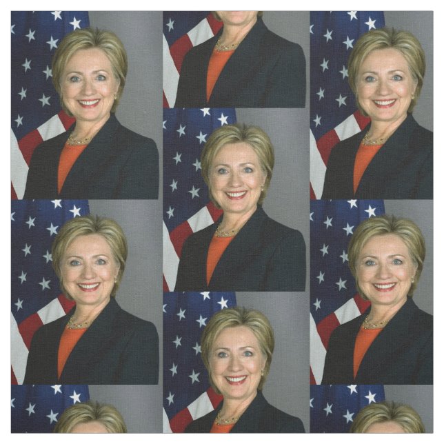 Tela Retrato Oficial de Hillary Clinton (Retal)
