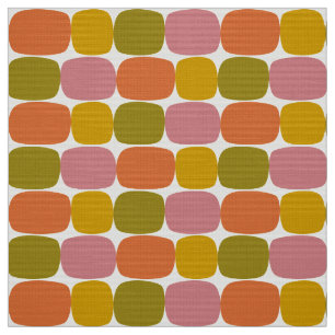 Tela retro 60s 70s pattern fabric
