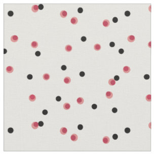 Tela Retro Cereza Pop Puntos Mediados de Siglo