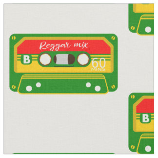 Tela Retro de cassette de cinta de mezcla de reggae