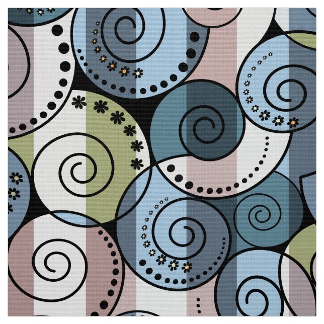 Tela Retro, espiral (Retal)