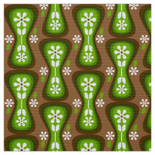 Tela retro estilo yoni de los años 60