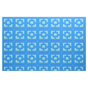 Tela Retro Jet Set Blue Trellis Fabric