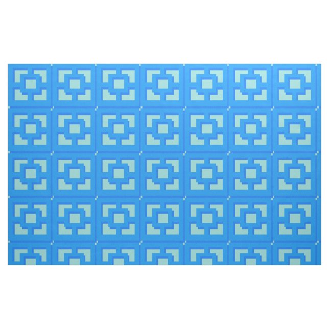 Tela Retro Jet Set Blue Trellis Fabric ("Cuarto gordo" (fat quarter))