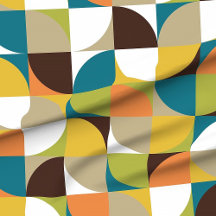 retro mod cuadrados mod mostaza blanca naranja ver