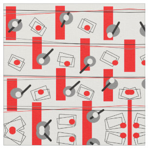 Tela Retro moderno de inspiración vintage de mediados 