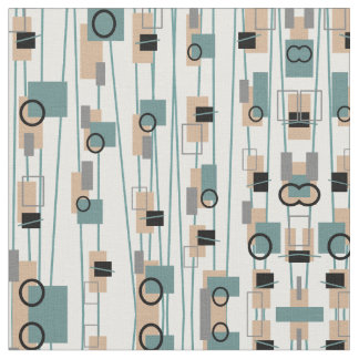 Tela Retro moderno de inspiración vintage de mediados d