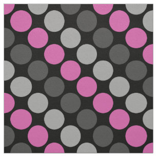 Tela Retro Multicolor Sesenta puntos de polka rosados g
