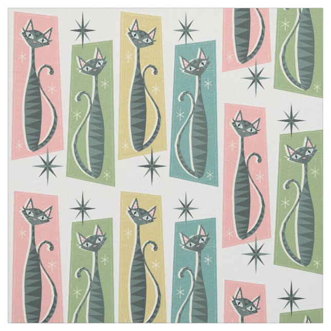 Tela Retro Patchwork Tabbies ©studioxtine 2019 (Retal)