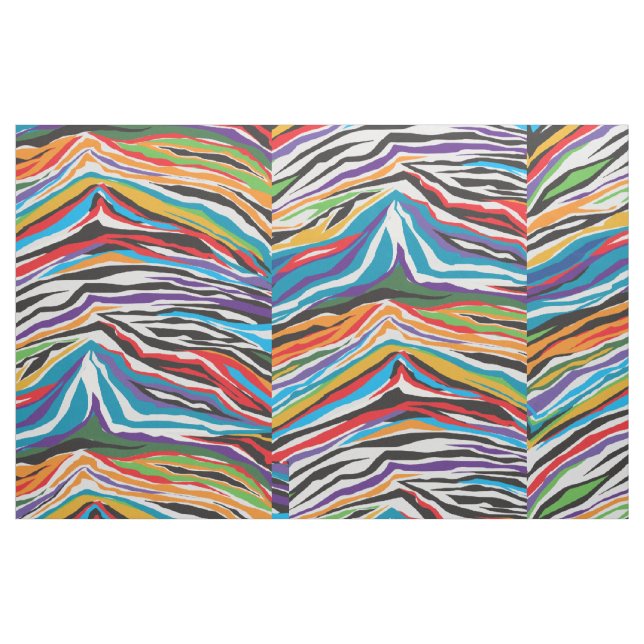 Tela Retro psicodélico ("Cuarto gordo" (fat quarter))