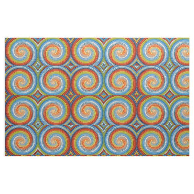 Tela Retro-Twist Resumen Arte #24 ("Cuarto gordo" (fat quarter))