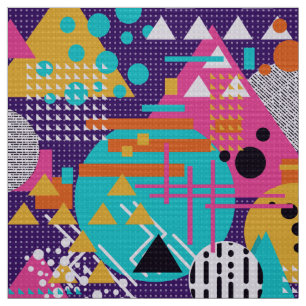 Tela Rewind Patrón Memphis de los 80's 002