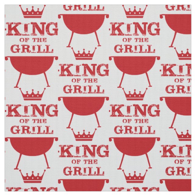 Tela Rey Del Grill, Rojo (Retal)