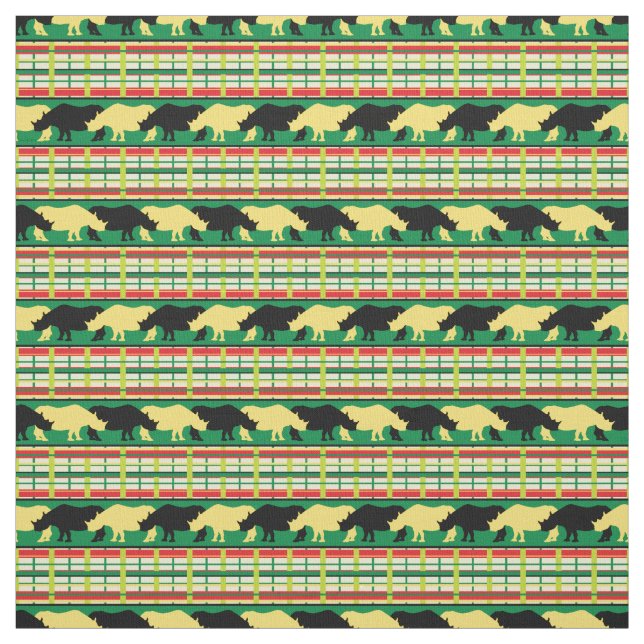Tela Rhinoceros Safari Weave Pattern (Retal)