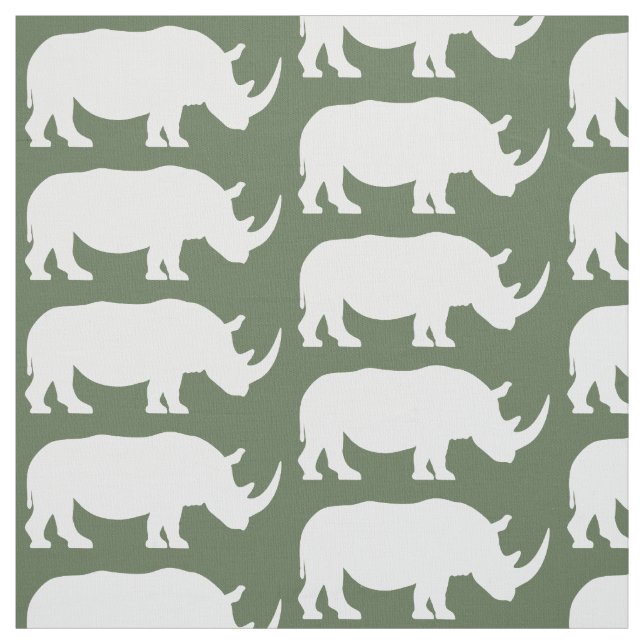 Tela Rinoceronte en silueta (Retal)