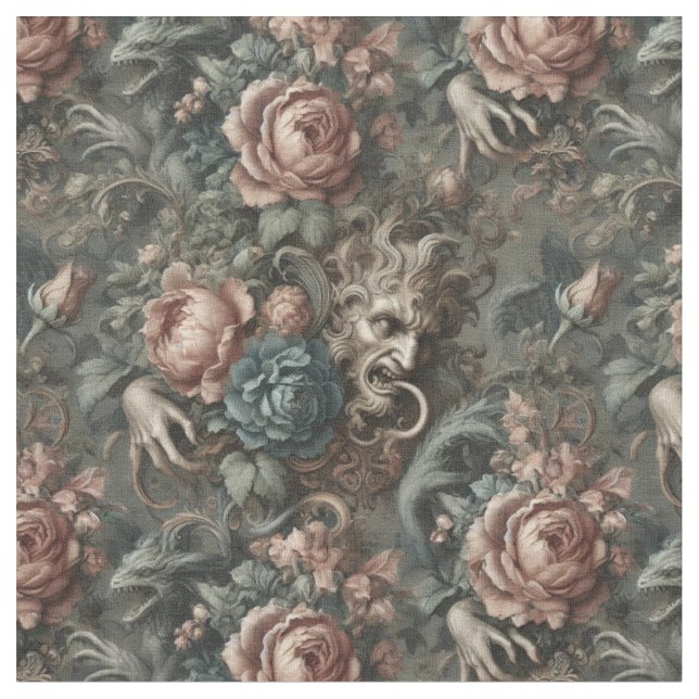 Tela Ritual De Sombras De Sangre - Tile Gótico Clásico (De cerca)