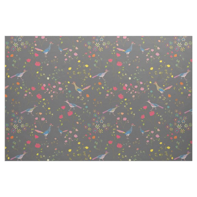 Tela Roadrunners del desierto ("Cuarto gordo" (fat quarter))