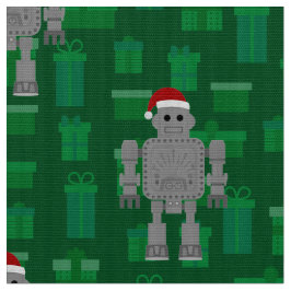 Tela robot de navidad santa claus