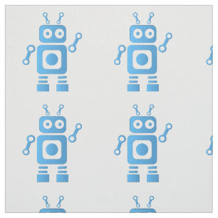 Tela Robot retro azul