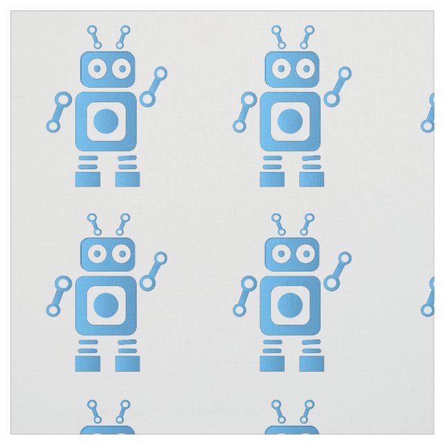 Tela Robot retro azul (Retal)