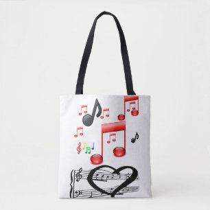 Tela rock de bolso de tote
