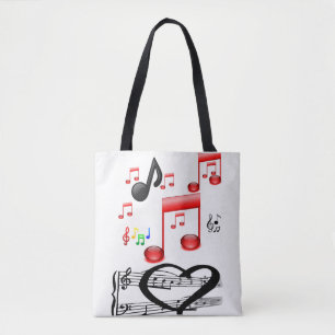 Tela rock de bolso de tote