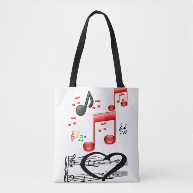 Tela rock de bolso de tote (Anverso)