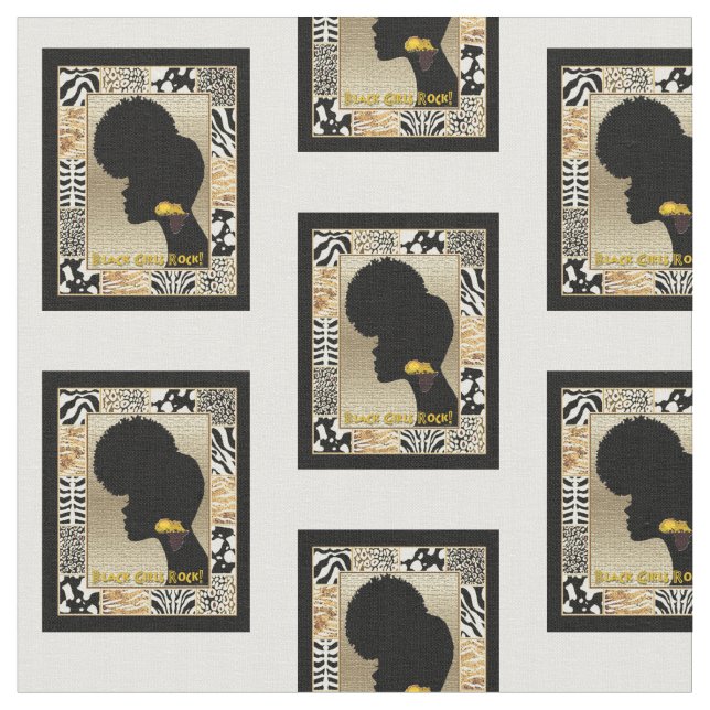 Tela Rock de los Chicas negros (De cerca)